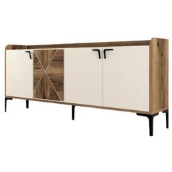 cumpără Casetieră Trendy Venedik, Nuc, Smantana 180x78x35cm în Chișinău 