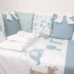 cumpără Lenjerie de pat pentru copii PernaMea Set lenjerie 8 piese Perne Dinno (PM.101650/5) în Chișinău 