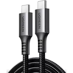cumpără Cablu telefon mobil Ugreen 15374 Type-C to Type-C 3A 60W 2M, Black Gray, US567 în Chișinău 