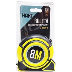 купить Рулетка Haki 4616 PROFI 8м/25мм противоударная, магнитная в Кишинёве 