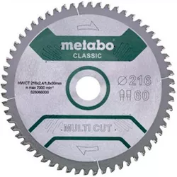 купить Диск отрезной Metabo 628286000 Pânza fierastrau circular Multi Cut Classic 305mm в Кишинёве 