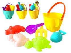 Набор игрушек для песка в ведерке "Слон" 7ед, 26X16cm, 2цвет
