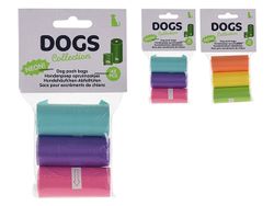Sacose pentru igiena cainilor la plimbare Dogs 3roleX15buc, 30X23cm