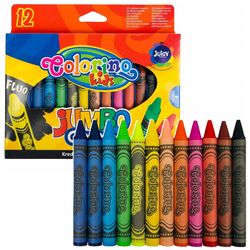 Восковые мелки Jumbo Colorino  12 цвт.