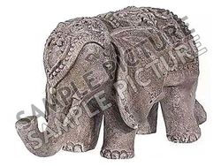 Статуэтка "Слон в накидке" керамическая 44cm, цвет бронза