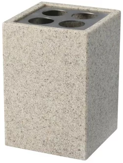 купить Стакан для зубных щёток Bisk 01595 Suport periute de dinti SAND в Кишинёве 