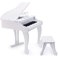 купить Музыкальная игрушка Hape E0338 Instrument muzical Pian alb cu scaun в Кишинёве 