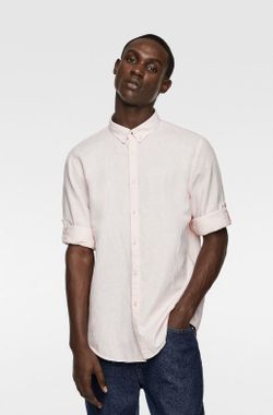 Рубашка ZARA Светло розовый zara 7545/402/620
