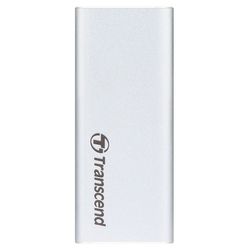 .500GB  Transcend Portable SSD ESD260C Silver, USB-C 3.1 (81.4x33.6x7.5mm, 33g, R/W:520/460MB/s)