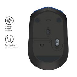 Wireless Mouse Logitech M171, Optical, 3 buttons, Ambidextrous, 1xAA, Blue