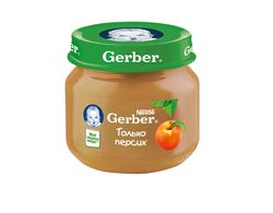Gerber пюре персик 4+меc. 80г
