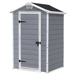 купить Садовый сарай Keter 57720 Manor 4x3, 129x103x196cm, gri/alb в Кишинёве 