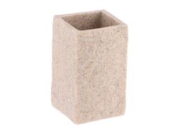 Стакан для зубных щeток Tendance "Камень натур" 6.3X6.3X10cm