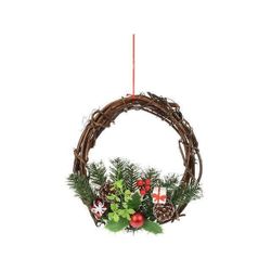 cumpără Decor de Crăciun și Anul Nou Promstore 49335 Венок рождественский натуральный с подарками D30cm în Chișinău 