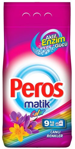 Универсальный стиральный порошок для автоматической стирки PEROS 9кг. Bright Colors