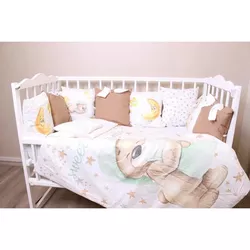 купить Детское постельное белье PernaMea Set lenjerie 8 piese Premium Ursulet (PM.105896/1) в Кишинёве 