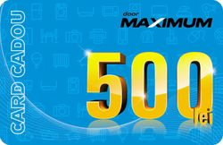 купить Сертификат подарочный Maximum 500 MDL в Кишинёве