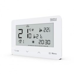 Termostat de cameră cu două stări ST-293z v3 cu fir, alimentat 230V.