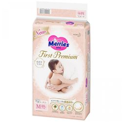 Подгузники Merries First Premium размер M (6-11 кг), 48 шт