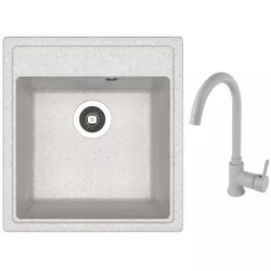 купить Мойка кухонная со смесителем Dr.Gans Nika 470 + SanDonna F 7073 gri в Кишинёве 