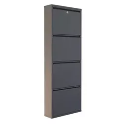 cumpără Raft pentru încălțăminte Trendy Locking 4 Piece Metal-Anthracite, 50x136x15cm în Chișinău 