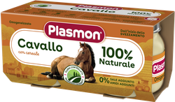Пюре PLASMON конина (6 мес), 2x80 г