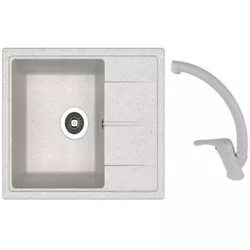 купить Мойка кухонная со смесителем Dr.Gans Nika 580 + SanDonna F 1069 gri в Кишинёве 