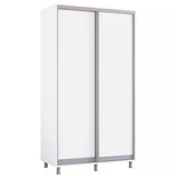 cumpără Dulap Mobildor-Lux Aron-S uși glisante din PAL (110x60x230H cm) Alb Brilliant în Chișinău 