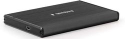 2.5"  SATA HDD/SSD 9.5 mm External Case Type-C, Gembird "EE2-U3S-6", aluminum, Black