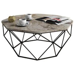 купить Журнальный столик Trendy Даймонд, белый мрамор 90x38x90 см в Кишинёве 