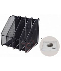 Tavita verticala de plasa metalica 4 secții (NEAGRA)
