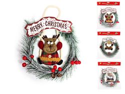 Украшение на дверь "Merry Christmas" 25cm, надпись вверху
