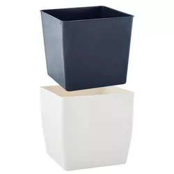 cumpără Ghiveci pentru flori Aleana 115083 Cvadro 16x16x15.5 cm, white rose în Chișinău 