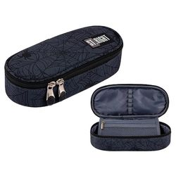 купить Школьный пенал St.RIGHT 52901 Penar 20.5x9.5x5cm Spider Web, cu clapeta interoara, textil в Кишинёве 
