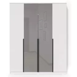 cumpără Dulap Fabrik Home Linia 1600 c зеркалами до пола, белый ясень în Chișinău 