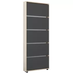 купить Полка для обуви Mobildor-Lux Leo Slim 60x16x203H cm Sonoma/Anthracite в Кишинёве 