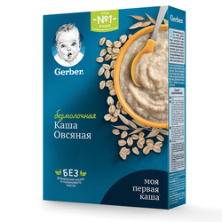 Каша овсяная без молока Gerber, с 5 месяцев, 180г