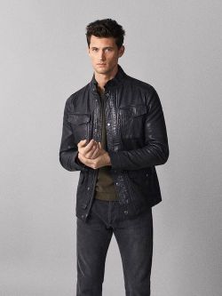 Куртка Massimo Dutti Чёрный massimo dutti 3327/424