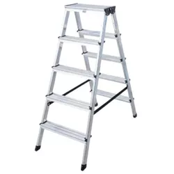 cumpără Scară Lider-Tech AD0405A Scara dubla aluminum, 2x5 trepte, H=1.11m, sarcina max.150kg în Chișinău 