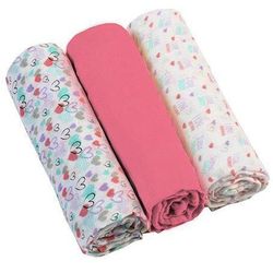 Pelinci din muslin Babyono roz 3 buc