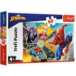 купить Головоломка Trefl 17372 Puzzles 60 On the web, Disney Marvel Spiderman в Кишинёве 