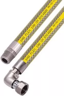 купить Шланг Uniplast Furtun pentru gaz D.1/2" FE/FI cu cot L=200cm INOX KAS в Кишинёве 