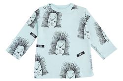 cumpără Haine pentru copii Minikin 242290368 Hedgehog Лонгслив голубой с рисунком 3-6мес (68см) în Chișinău 