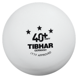 Мяч для настольного тенниса Tibhar 3*** 40+ SYNTT (938) ITTF aproved