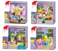 купить Конструктор Sluban B1329 Set de constructie Mini seturi de joaca 4 modele de la 51 pina la 100elem. в Кишинёве 