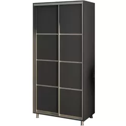 cumpără Dulap my-STYLE C10H2T01AM02-U11, 100x220, антрацит în Chișinău 