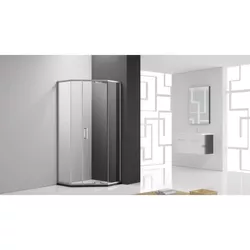 cumpără Cabină de duș miscellaneous GR03 90x 90x200 BRUSHED MATTE NICKLED 8mm în Chișinău 