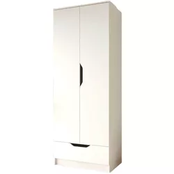 купить Шкаф детский MebelStar LILU 2D1S 80x50x210 White (MBS-1317) в Кишинёве 