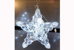 Figurina cu lumina "Stea" 24LED 28сm, alb