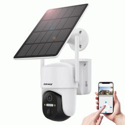 CHOETECH Wireless Solar Security CameraSystem with 18000 mAh rechargeable battery